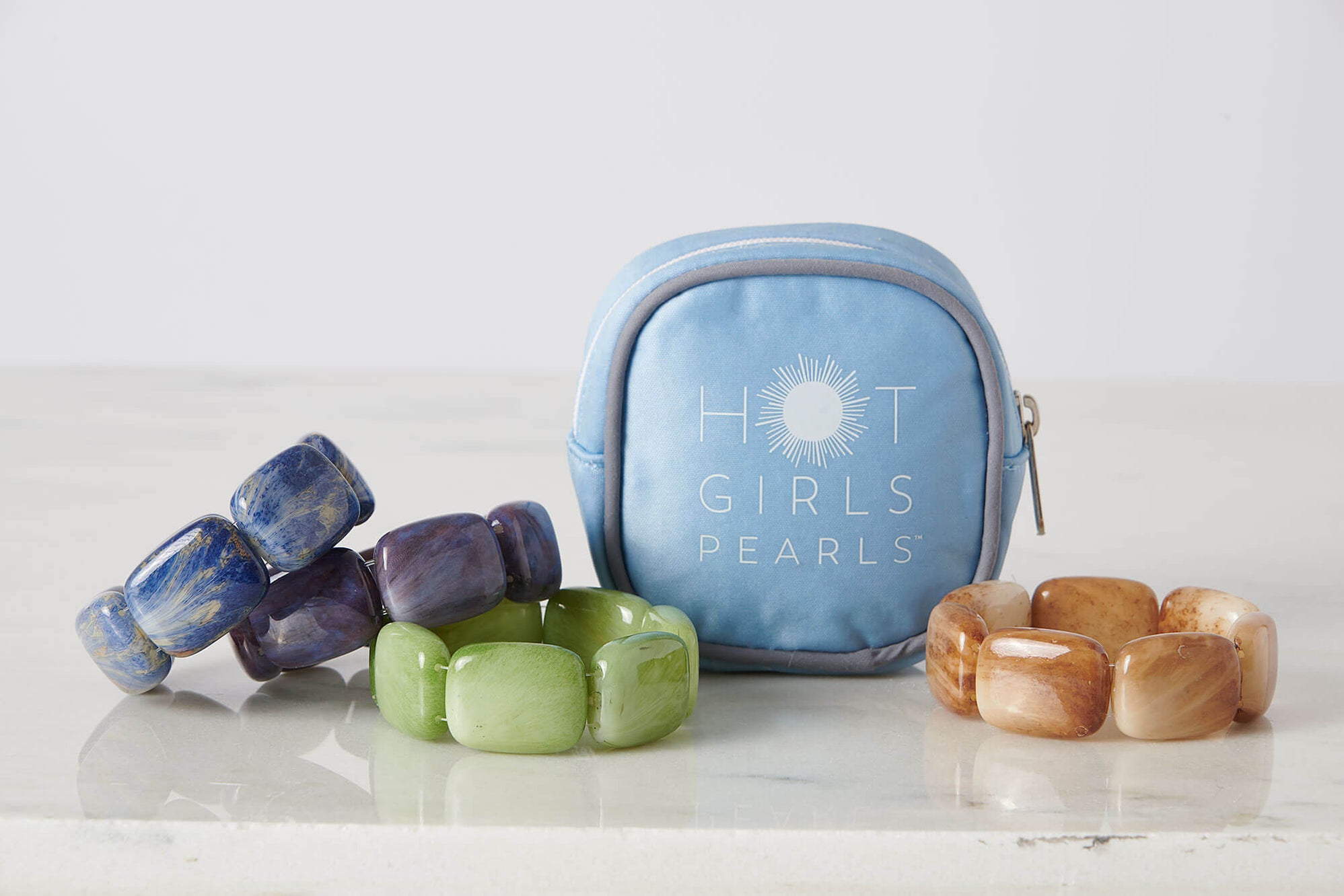 Amethyst Chicklet Cooling Bracelet Hot Girls Pearls